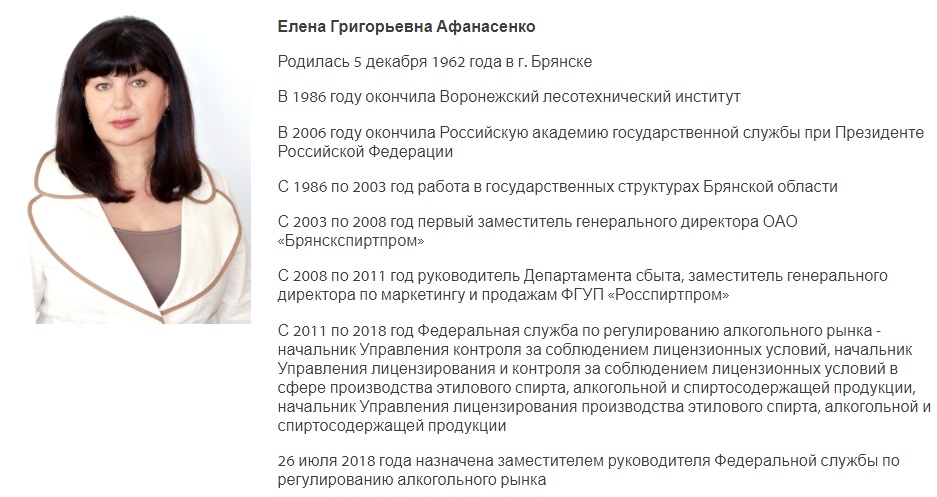 Голосная ирина геннадьевна росалкогольрегулирование фото Начальник управления лицензирования